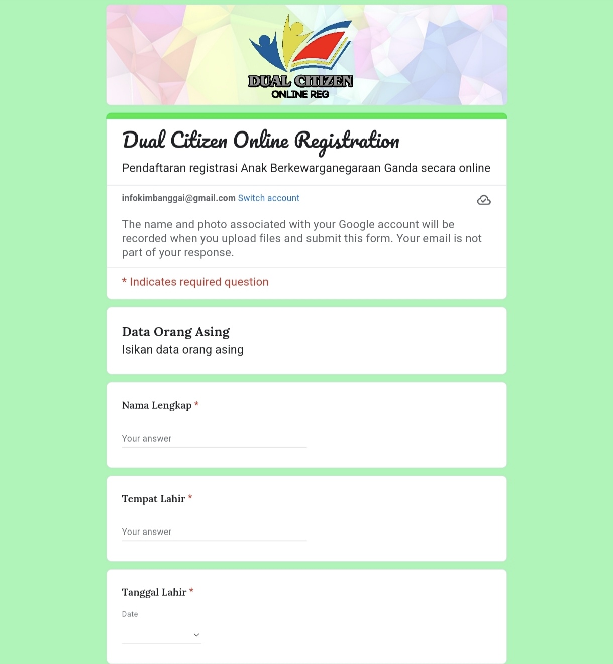 Inovasi Baru Imigrasi Banggai: Dual Citizenship (DC) Online untuk Pendaftaran Anak Berkewarganegaraan Ganda