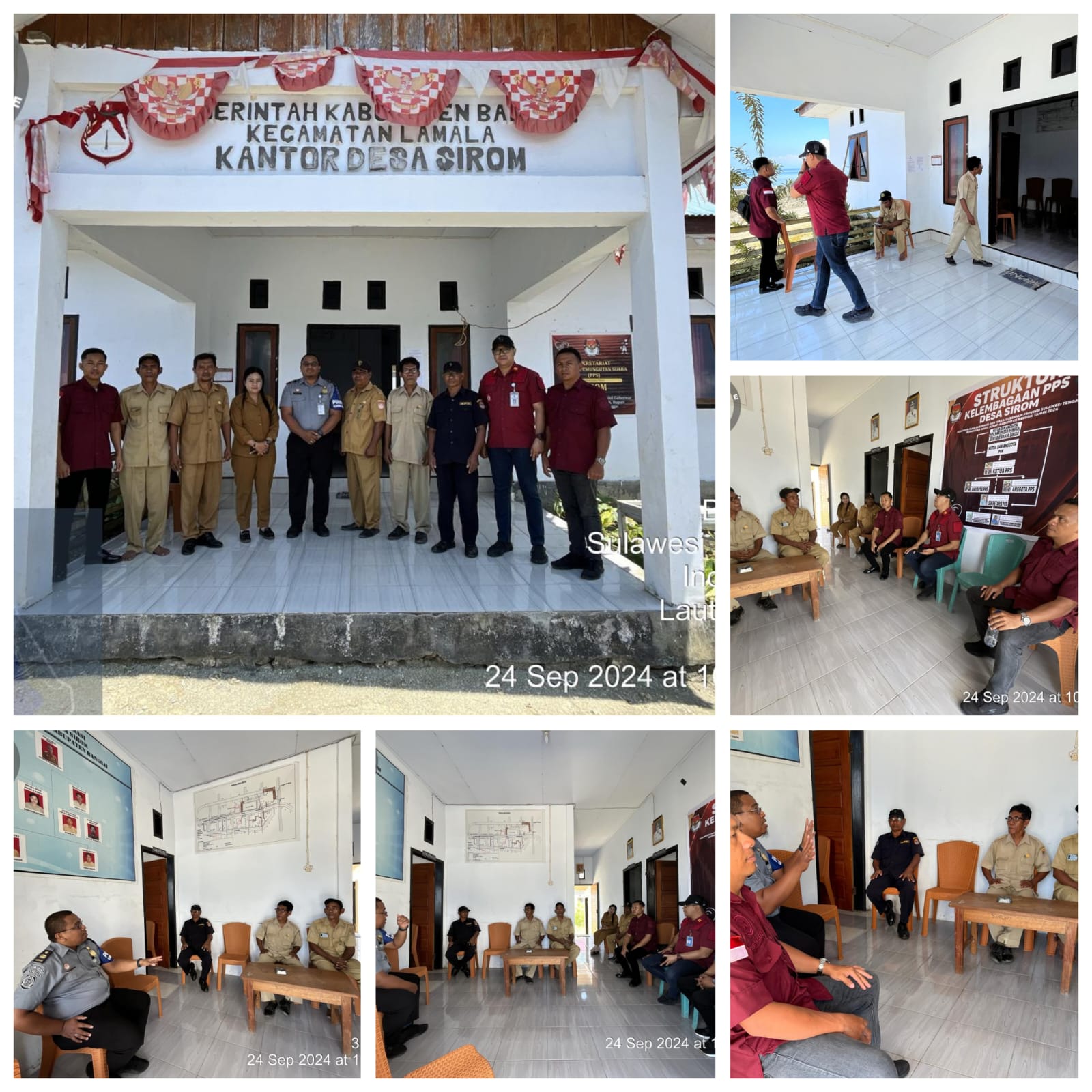 PIMPASA Imigrasi Banggai Lakukan Koordinasi Terkait Pengawasan Keimigrasian di Desa Binaan Imigrasi Desa Sirom