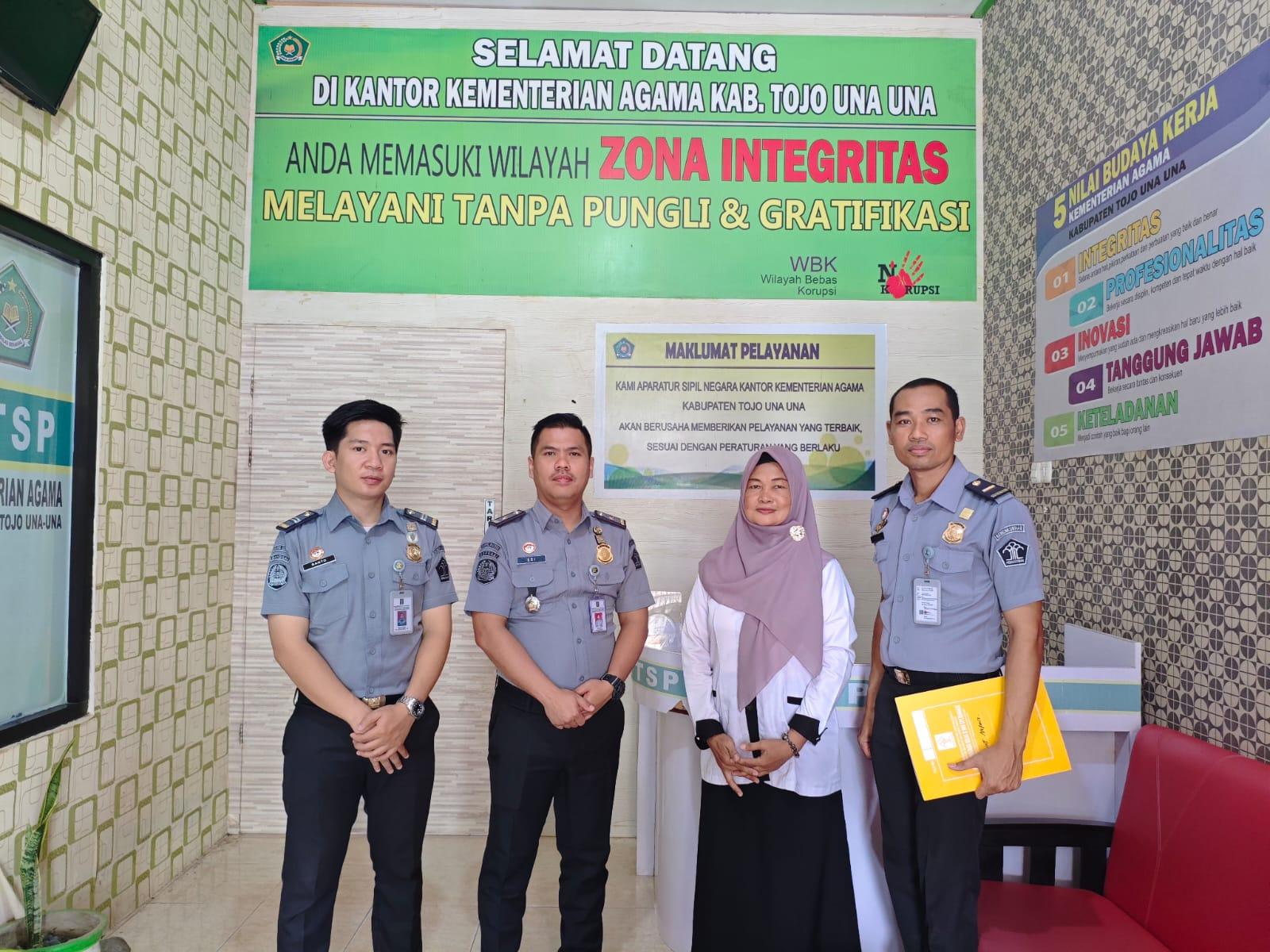 Imigrasi Banggai Lakukan Koordinasi dengan Kementerian Agama Kabupaten Tojo Una-Una